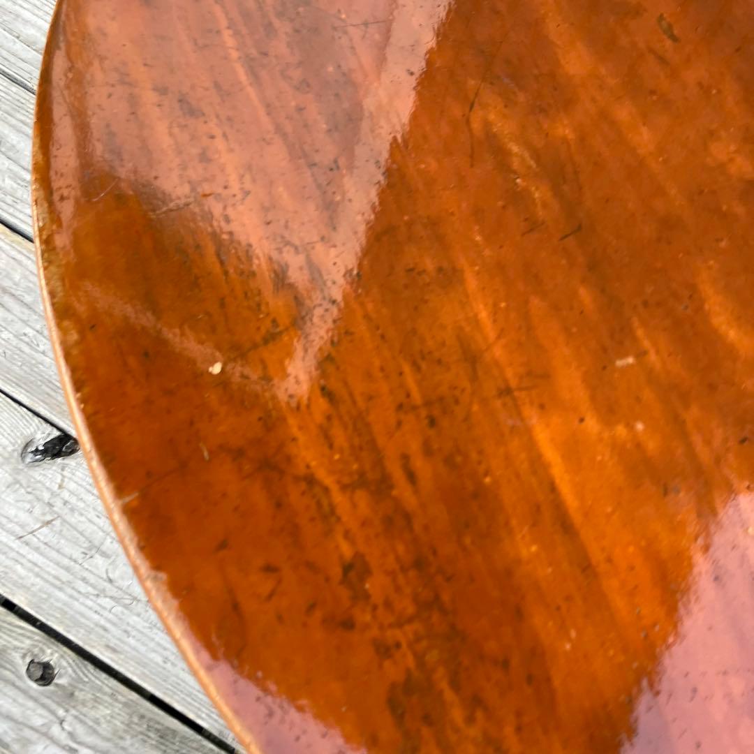 昭和レトロ 木製円卓 円形座卓 折りたたみテーブル ちゃぶ台 ラウンドテーブル