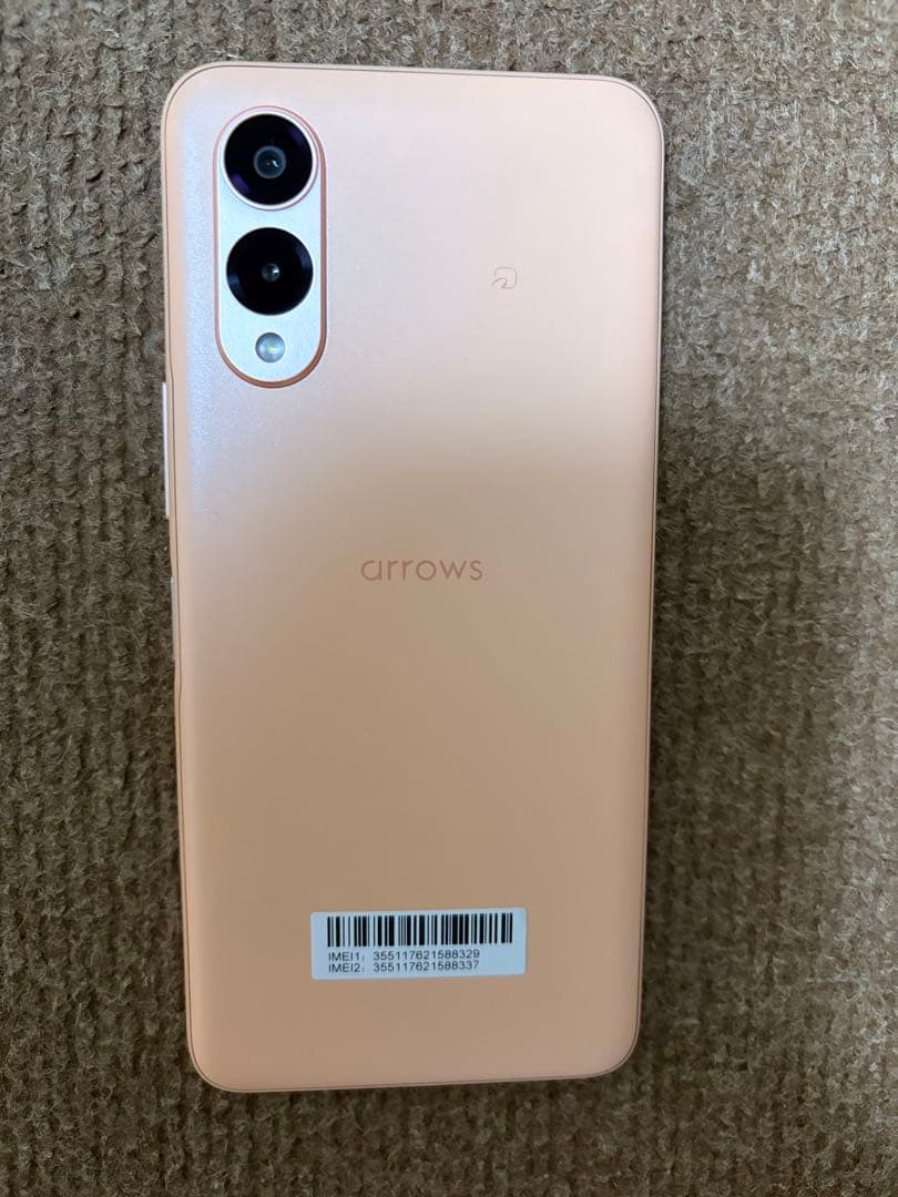 arrows スマートフォン 本体 ピンク
