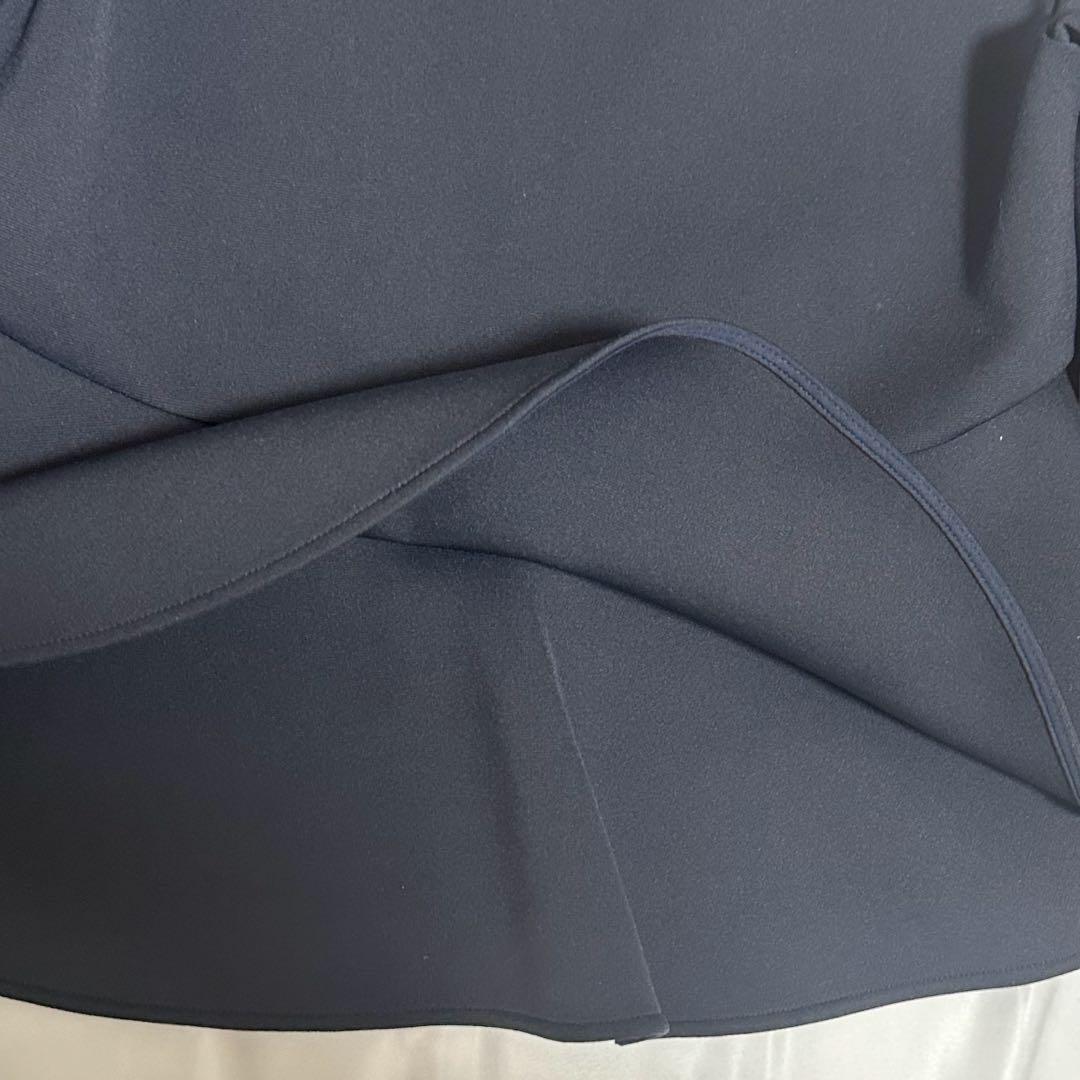 あやさまANAYI アナイ ダンボール フリル フードパーカー ネイビー 38