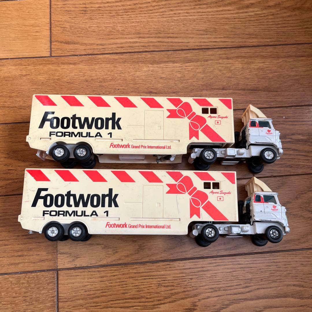 中古　トミカ　フットワークトレーラー F1 1/60 2台セット