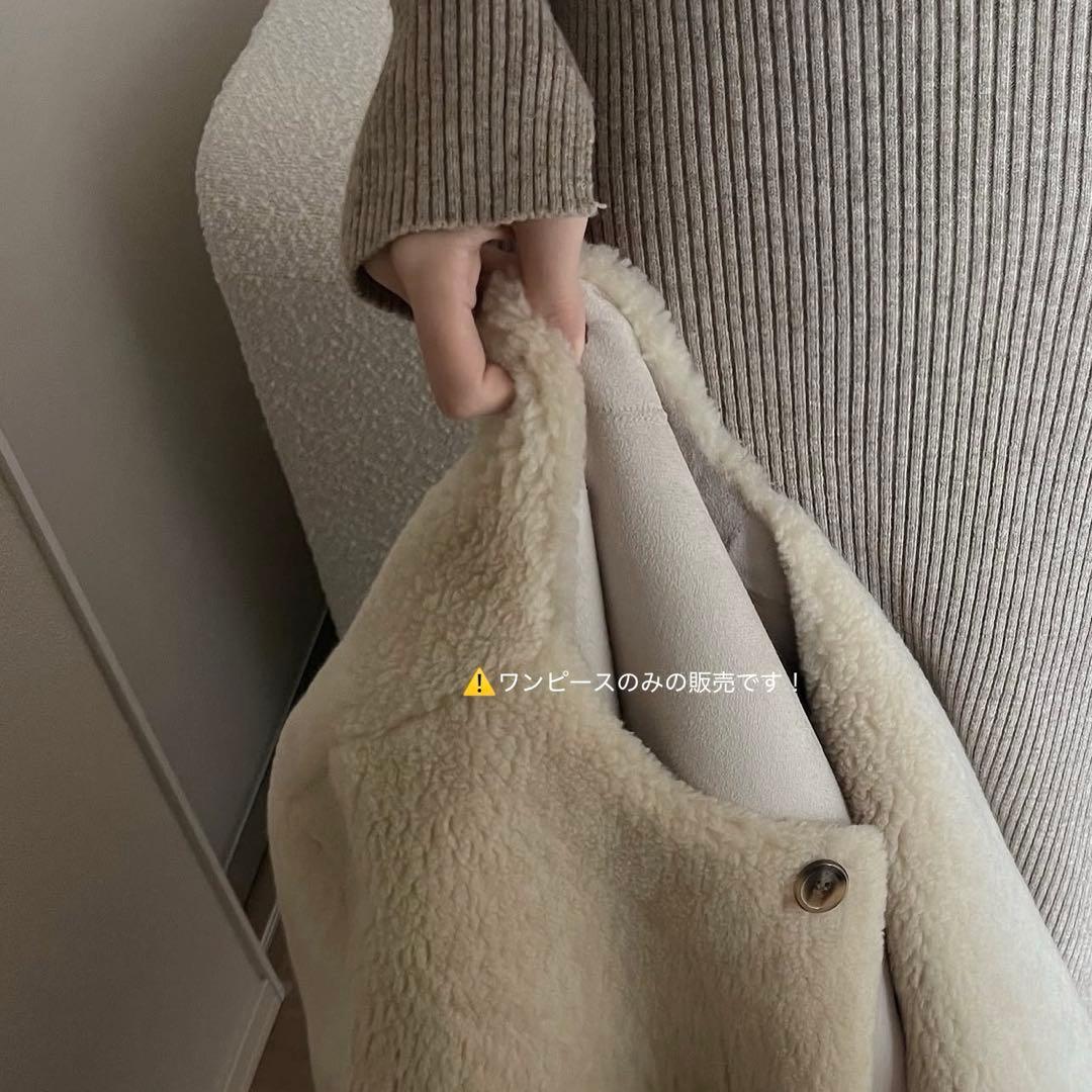 ワンピース square neck knit dress / mie ajunar