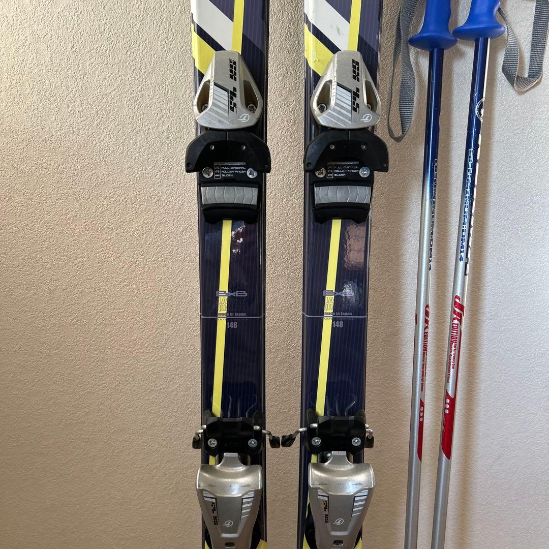 BXB スキー板 148 ジュニア用 ストック付き