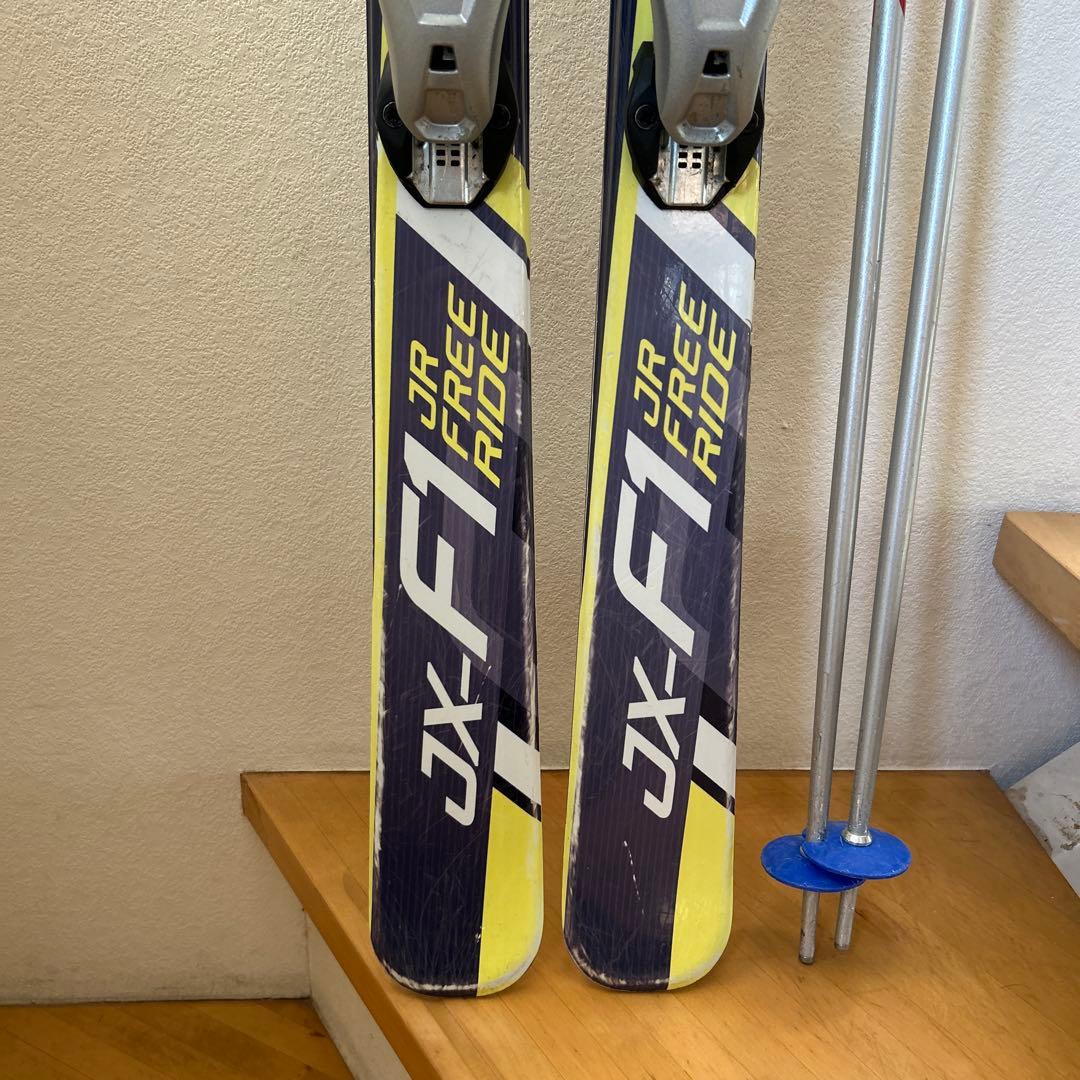 BXB スキー板 148 ジュニア用 ストック付き