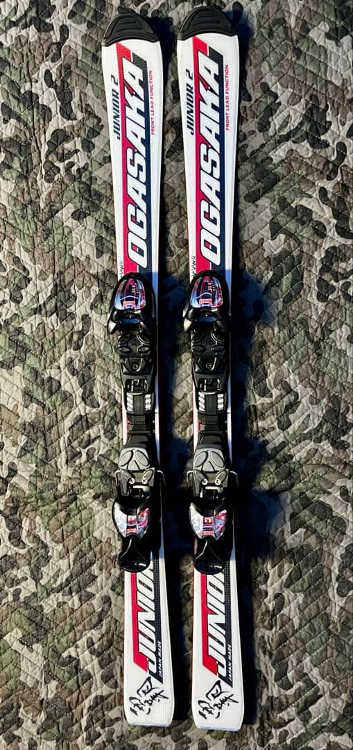 オガサカ ジュニアスキー板110cm スキーケース付き OGASAKA