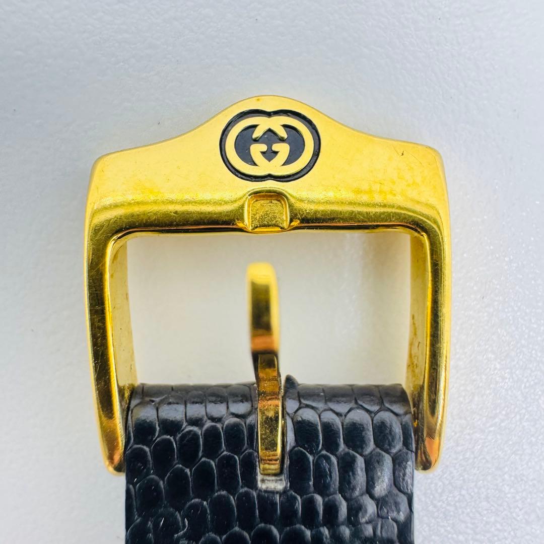 ✨グッチ✨ホースビット✨6300L✨黒/金✨クオーツ✨腕時計✨箱・付属品付き✨