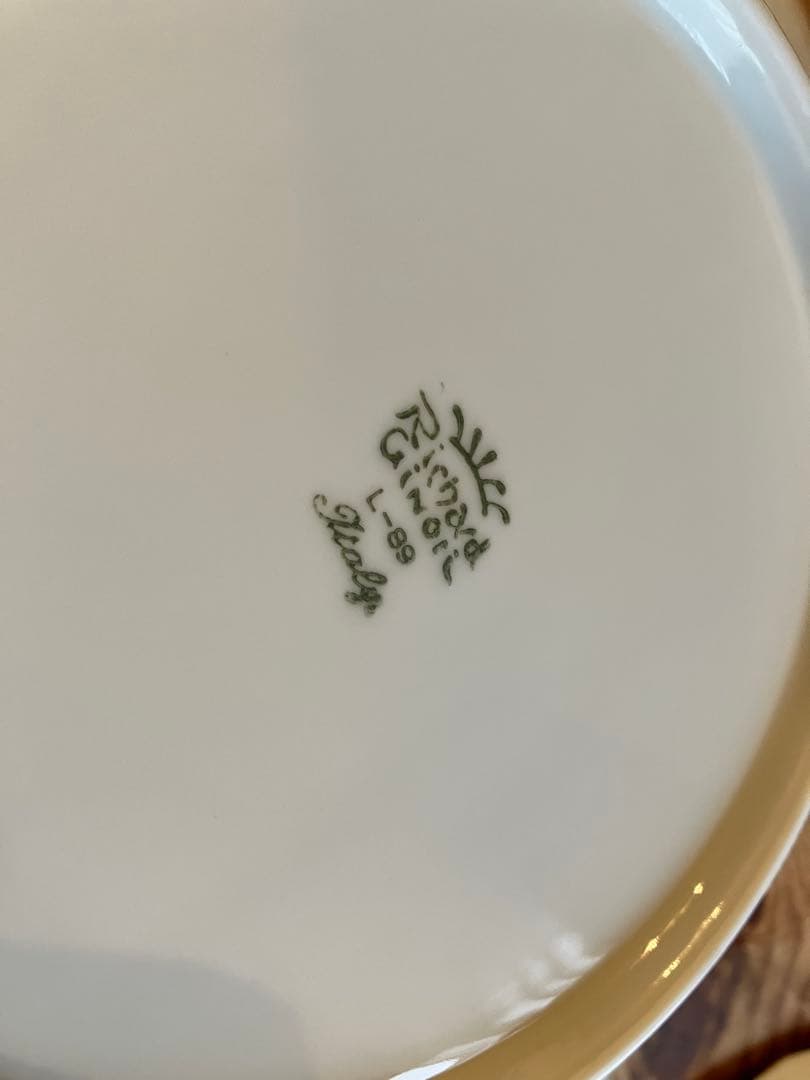 ジノリ　ベッキオグレース　23.5スーププレート×5