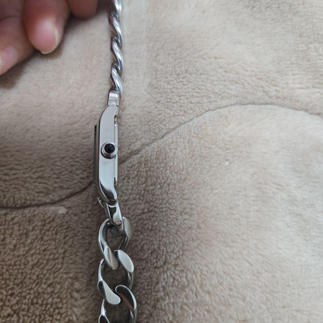 UNITED ARROWS チェーンウォッチ 時計 シルバー スクエア