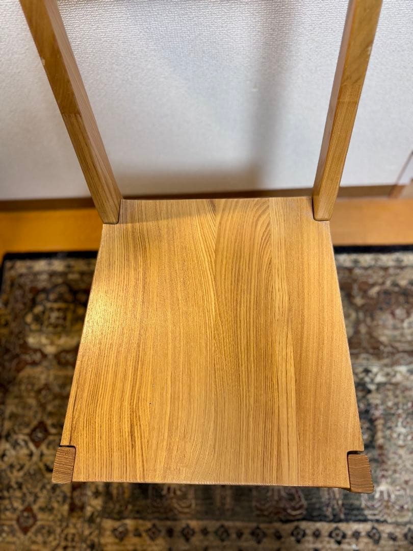 ☘️送料込⭐️美品⭐️２脚セット⭐️廃盤希少⭐️タモ材チェア 天然木⭐️無印良品⭐️