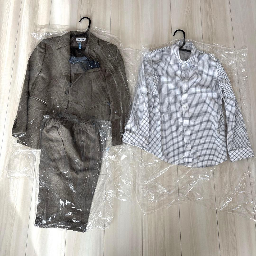 beams mini セレモニー ジャケット パンツ シャツ130