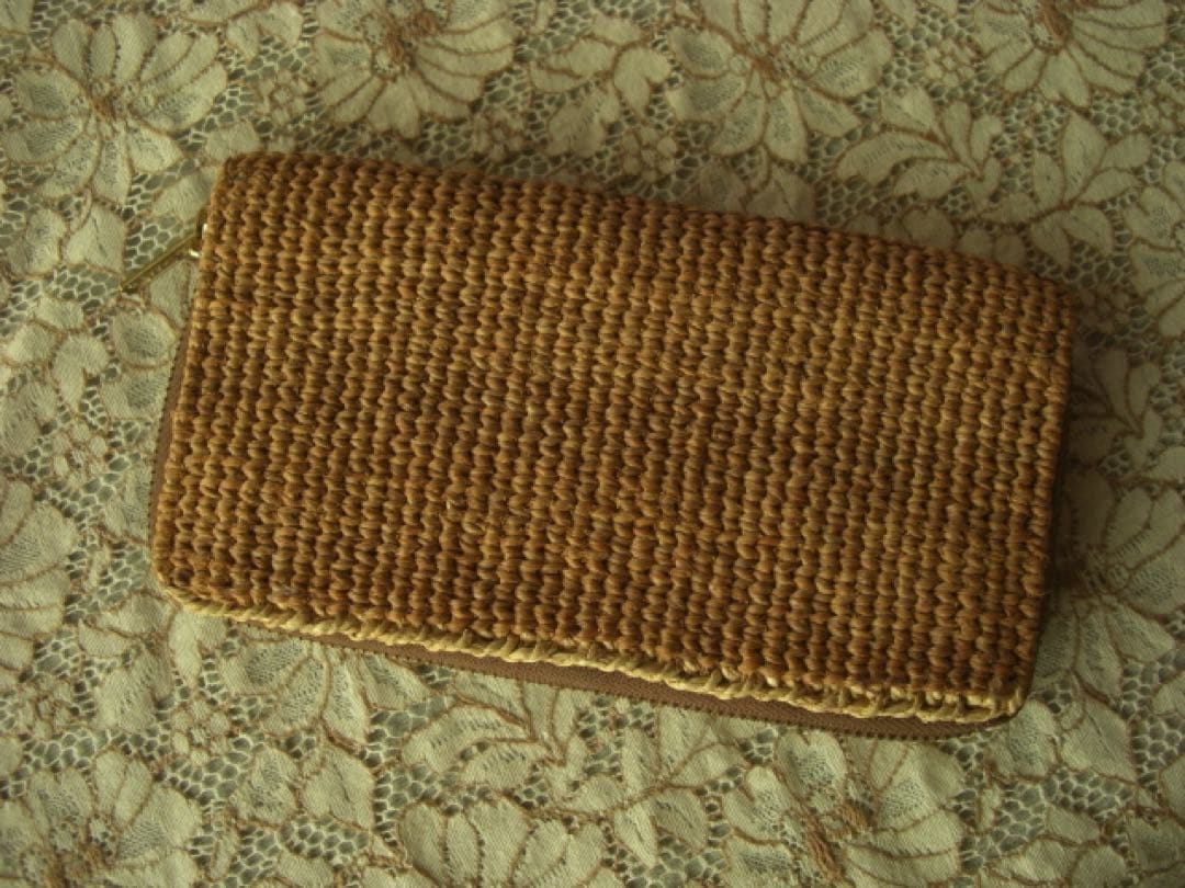 希少！自然素材ヒロロの財布　手仕事