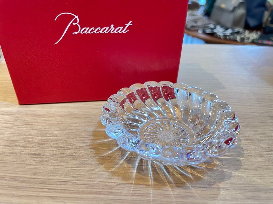 B7040【バカラ】ボリュート アッシュトレイ 小物入れ