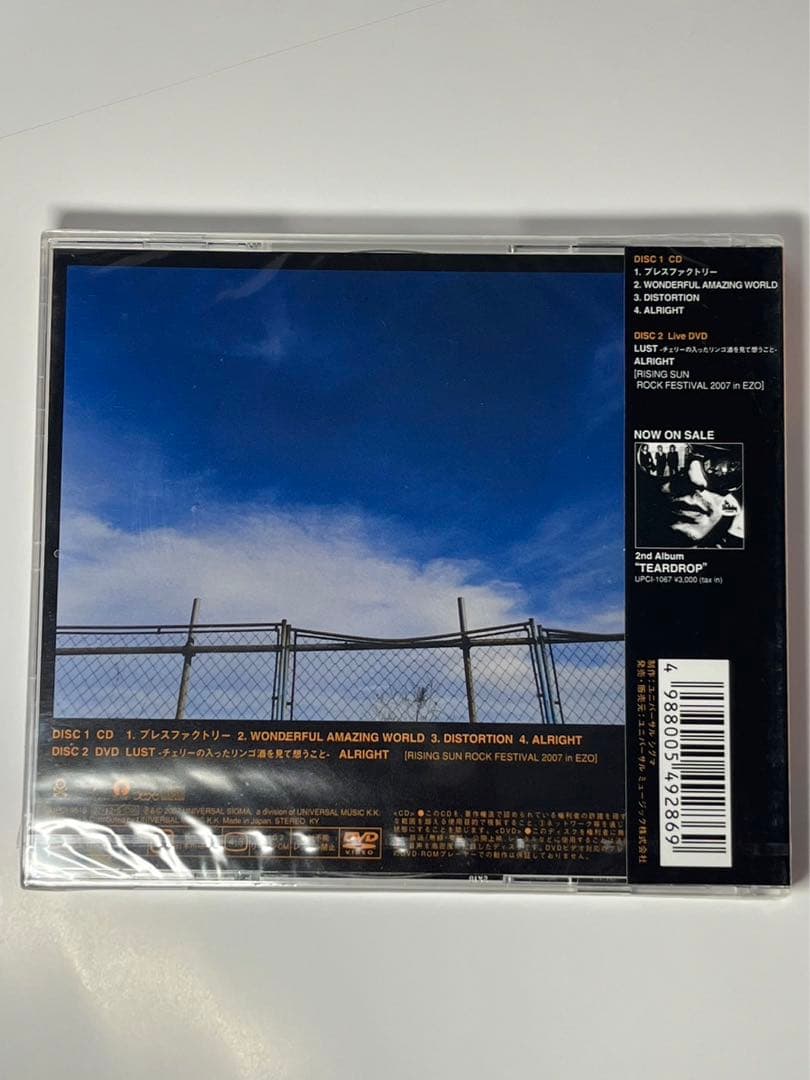 チバユウスケ　BIRTHDAY プレスファクトリー　完全生産限定盤　DVD付き