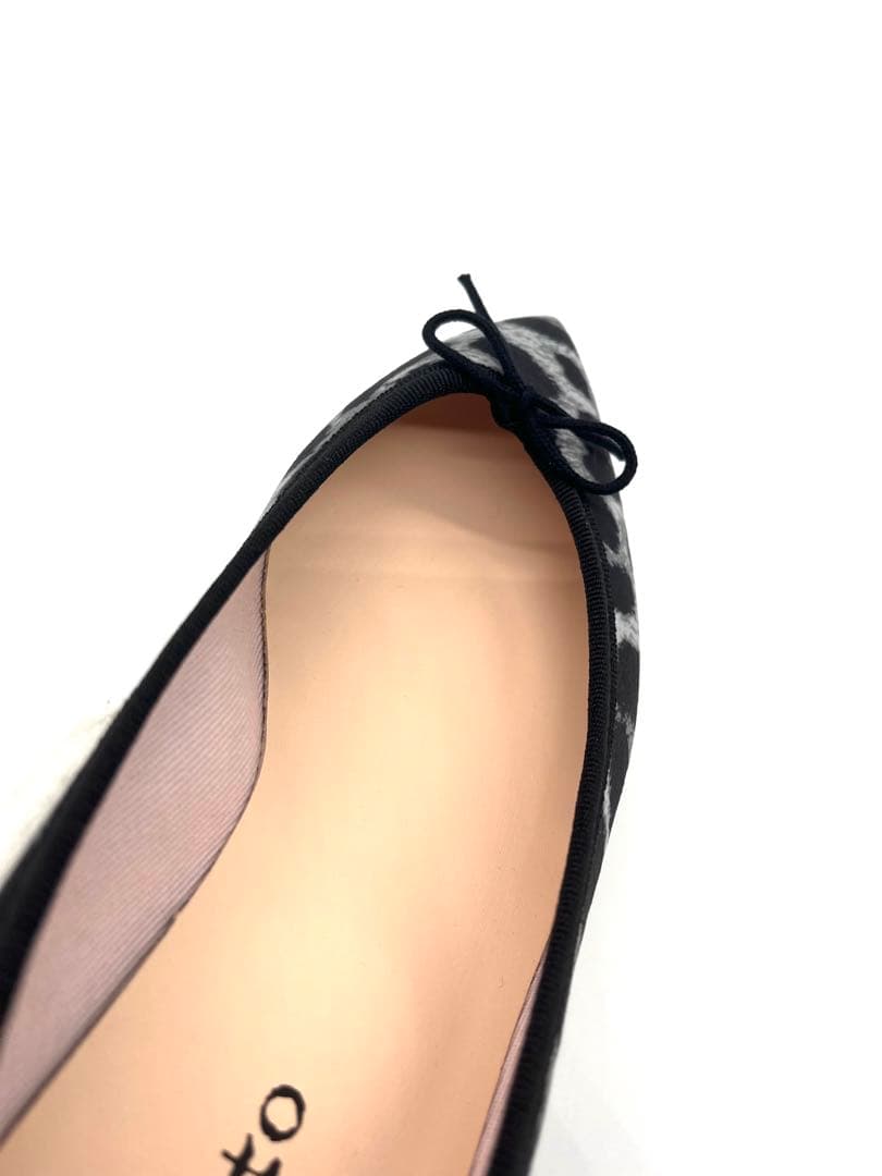 【新品未使用】Repetto フラットパンプス レオパード グレー 38