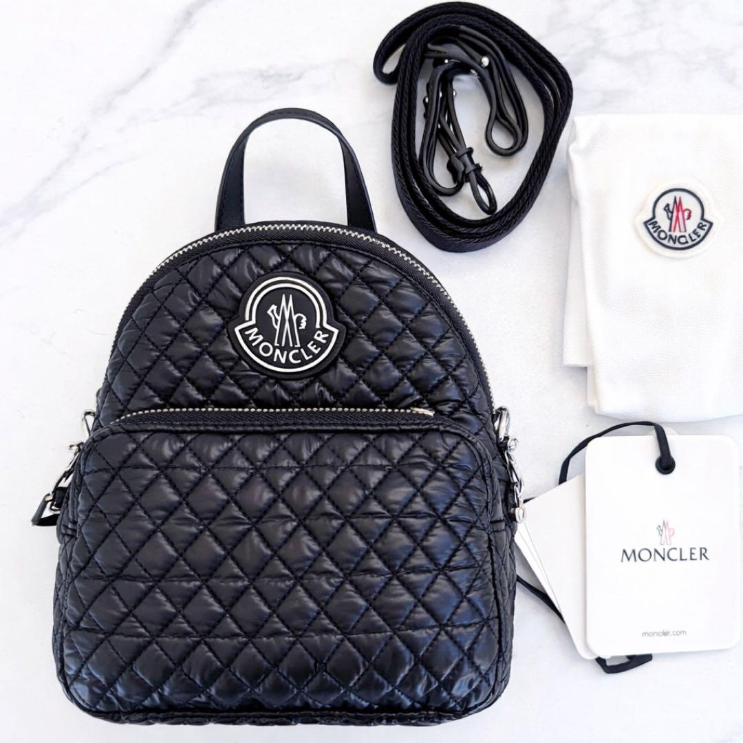 ♡*♡様 【新品未使用】MONCLER ブラック キルティングバックパック