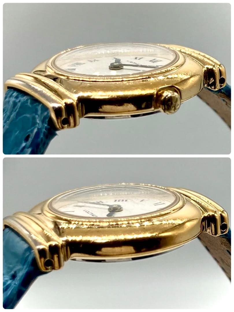 【稼動】 ハミルトン 腕時計 8208 クオーツ ホワイト文字盤 レディース