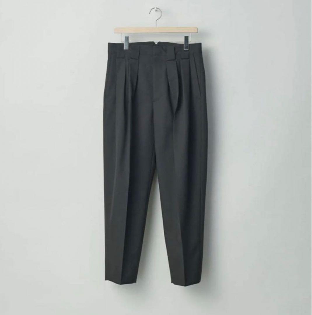 パンツ stein DOUBLE WIDE TROUSERS / (BLACK)