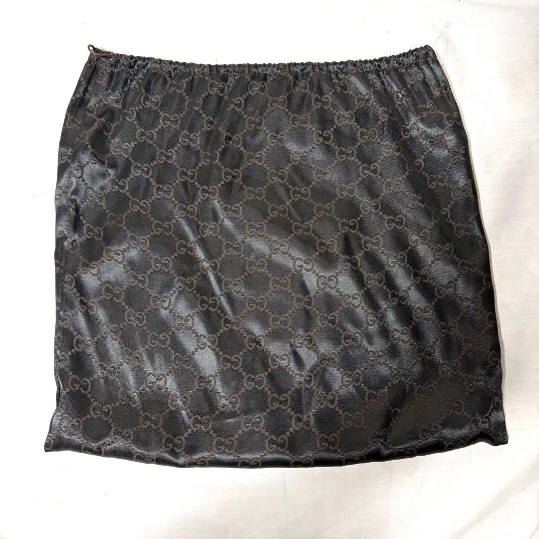 GUCCI グッチ　ショルダーバッグ　レザー　ブラック　高級　Gロゴ　金