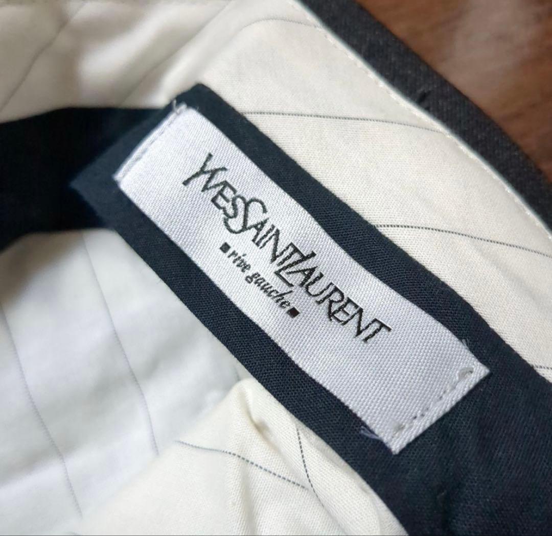 イヴサンローラン　リヴゴーシュ　ウールパンツスラックス　ほぼ未使用　極美品