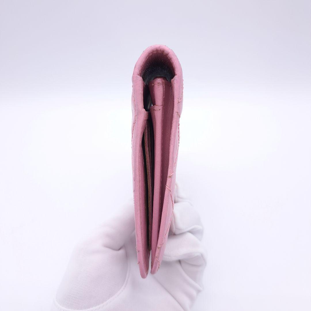 CHANEL シャネル カンボンライン 二つ折り 長財布 キルティング