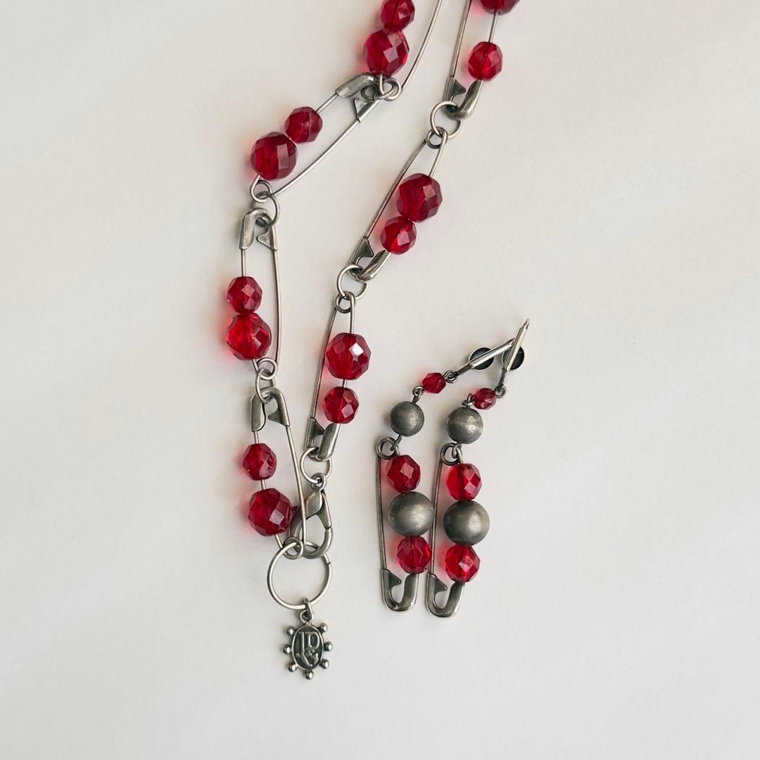 Jean Paul GAULTIER 安全ピン ネックレス ピアス セット