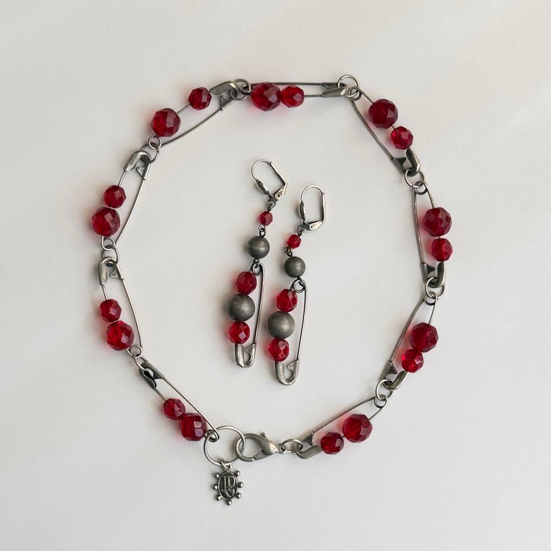 Jean Paul GAULTIER 安全ピン ネックレス ピアス セット