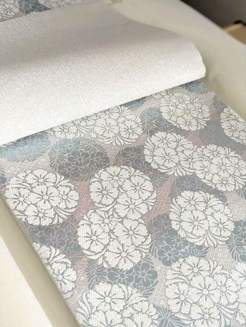 正絹西陣織花丸文様三越謹製高級袋帯