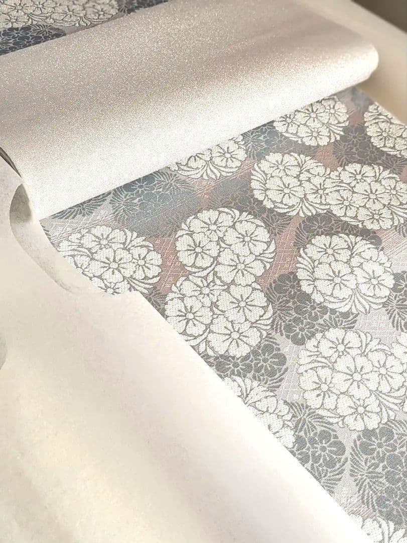 正絹西陣織花丸文様三越謹製高級袋帯