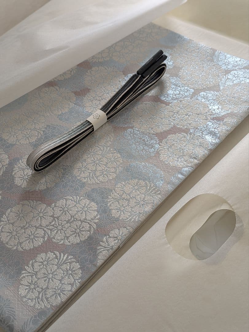 正絹西陣織花丸文様三越謹製高級袋帯