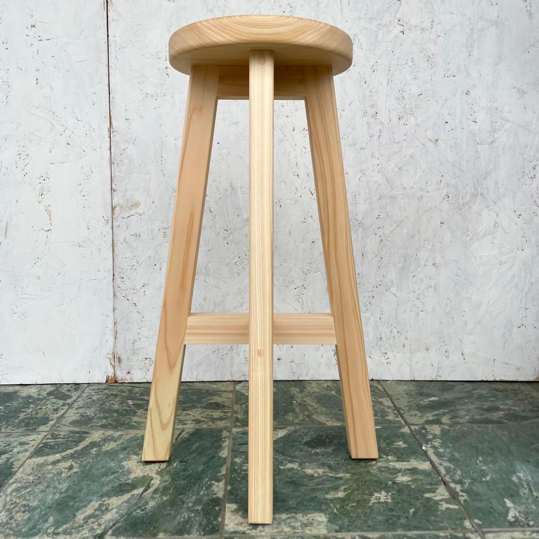 meme　国産ひのき　カウンターチェアー　ペット用食器台　セット