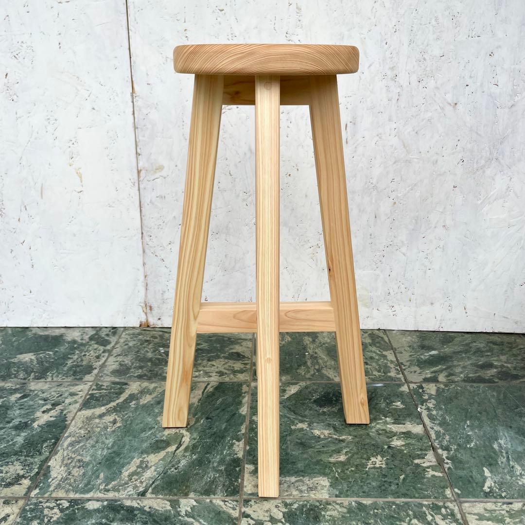 meme　国産ひのき　カウンターチェアー　ペット用食器台　セット