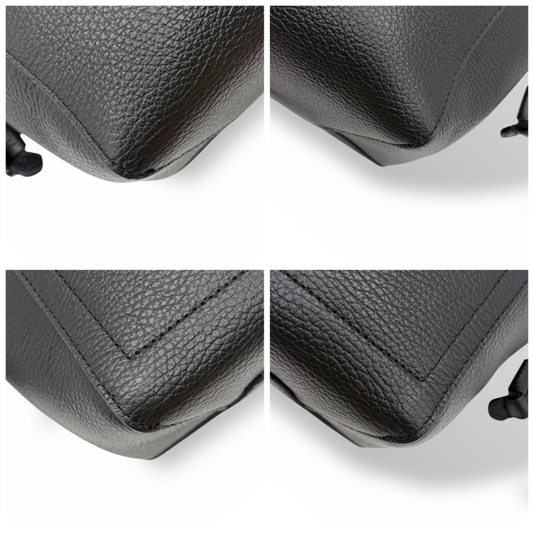 未使用級 フルラ 現行 ネット 2way ハンドバッグ ショルダーバッグ 黒