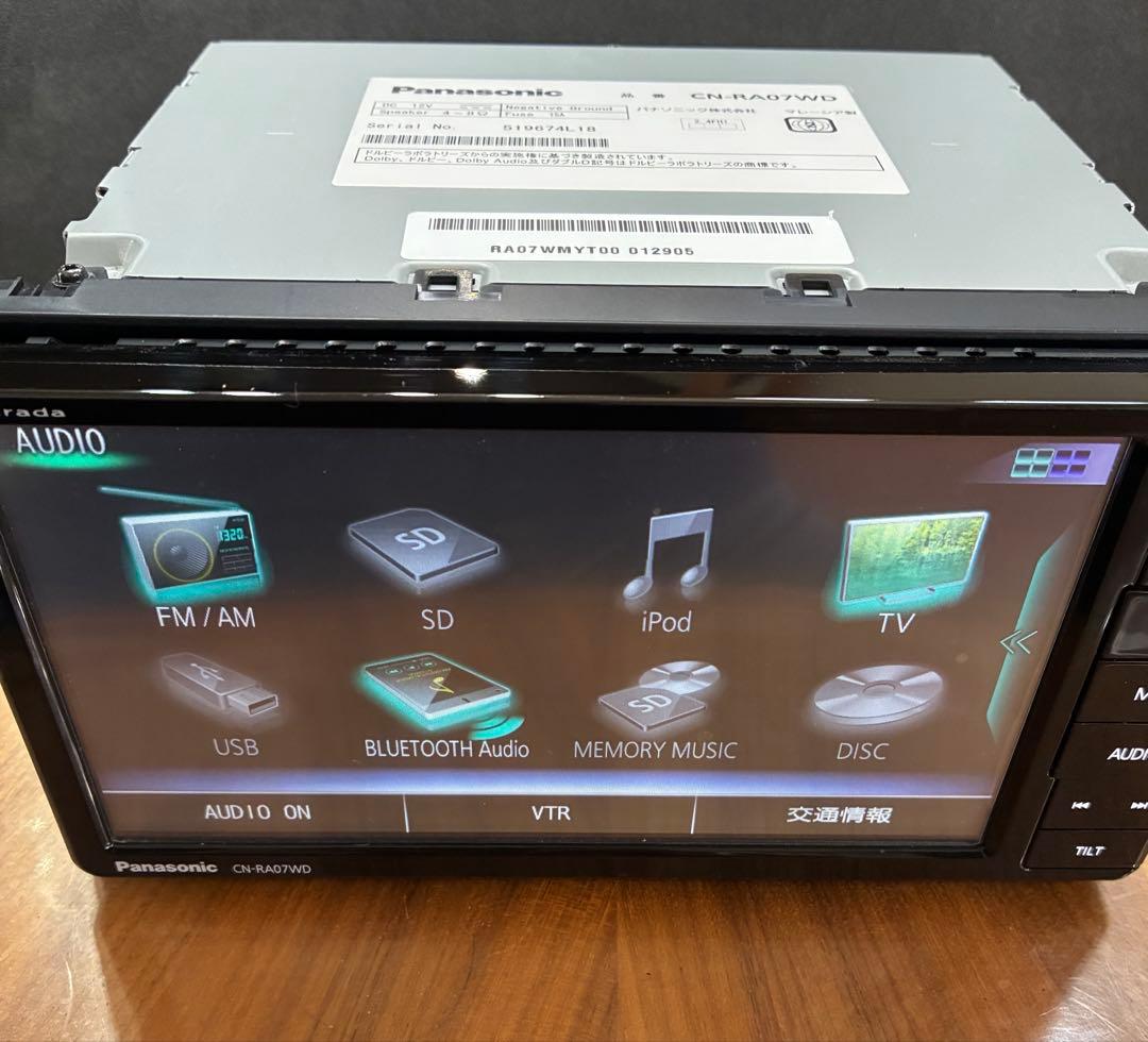 いちご　美品】 日産用カプラー付　Panasonic CN-RA07WD