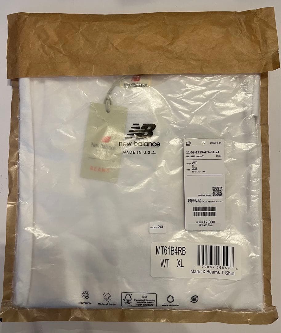 BEAMS New Balance graphic T-shirts 未使用品