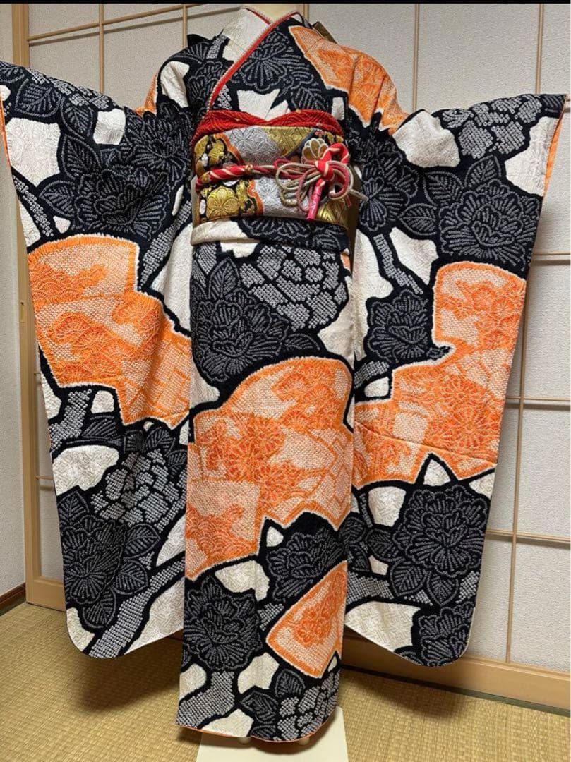 正絹振袖 高級絞り染め 振袖セット