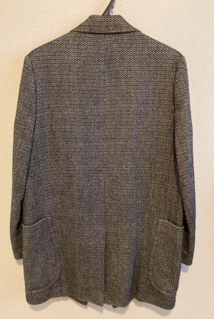 即日配送 名作！ kolor コート ダブル ヘリンボーン カシミヤウール混