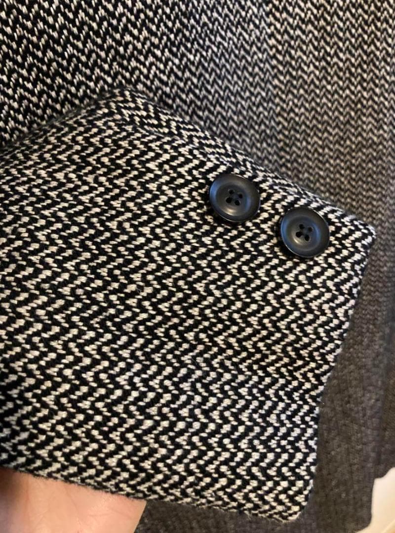 即日配送 名作！ kolor コート ダブル ヘリンボーン カシミヤウール混