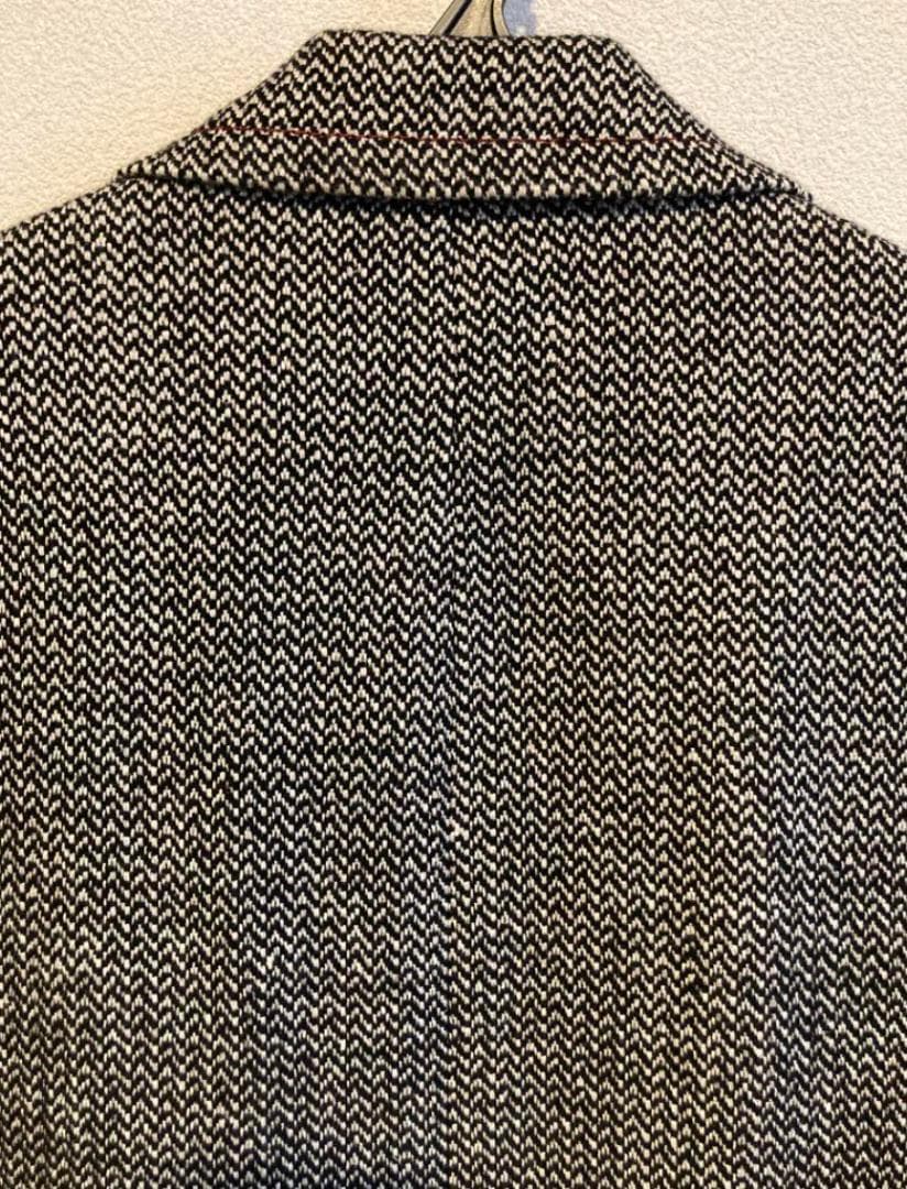 即日配送 名作！ kolor コート ダブル ヘリンボーン カシミヤウール混