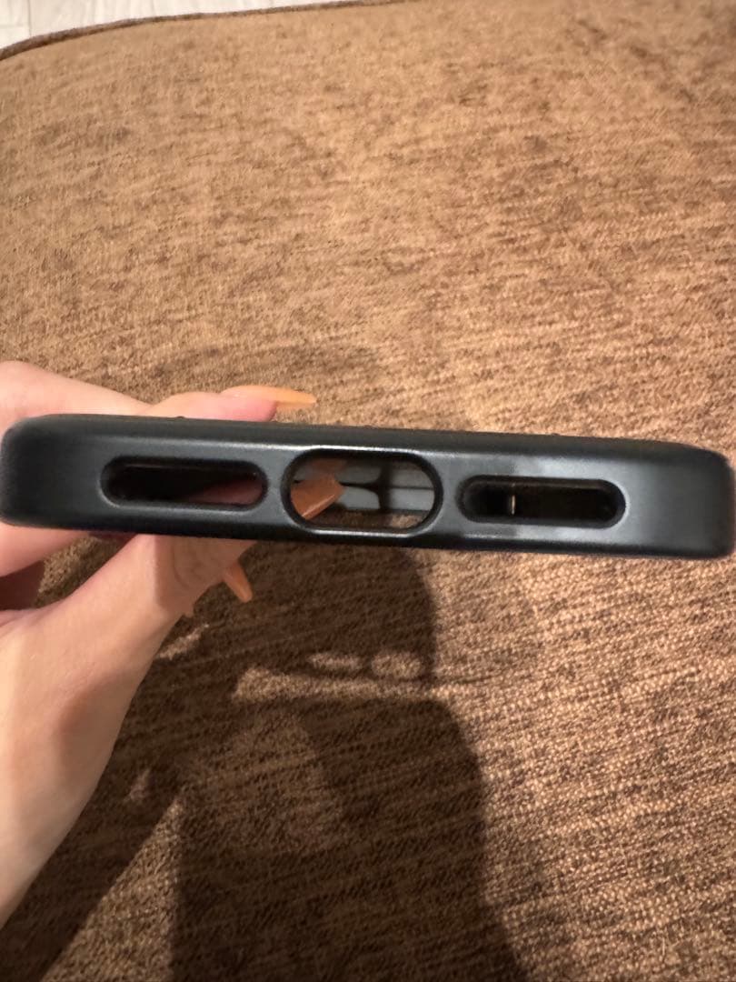 L*a様 ブラック ストライプデザイン iPhoneケース