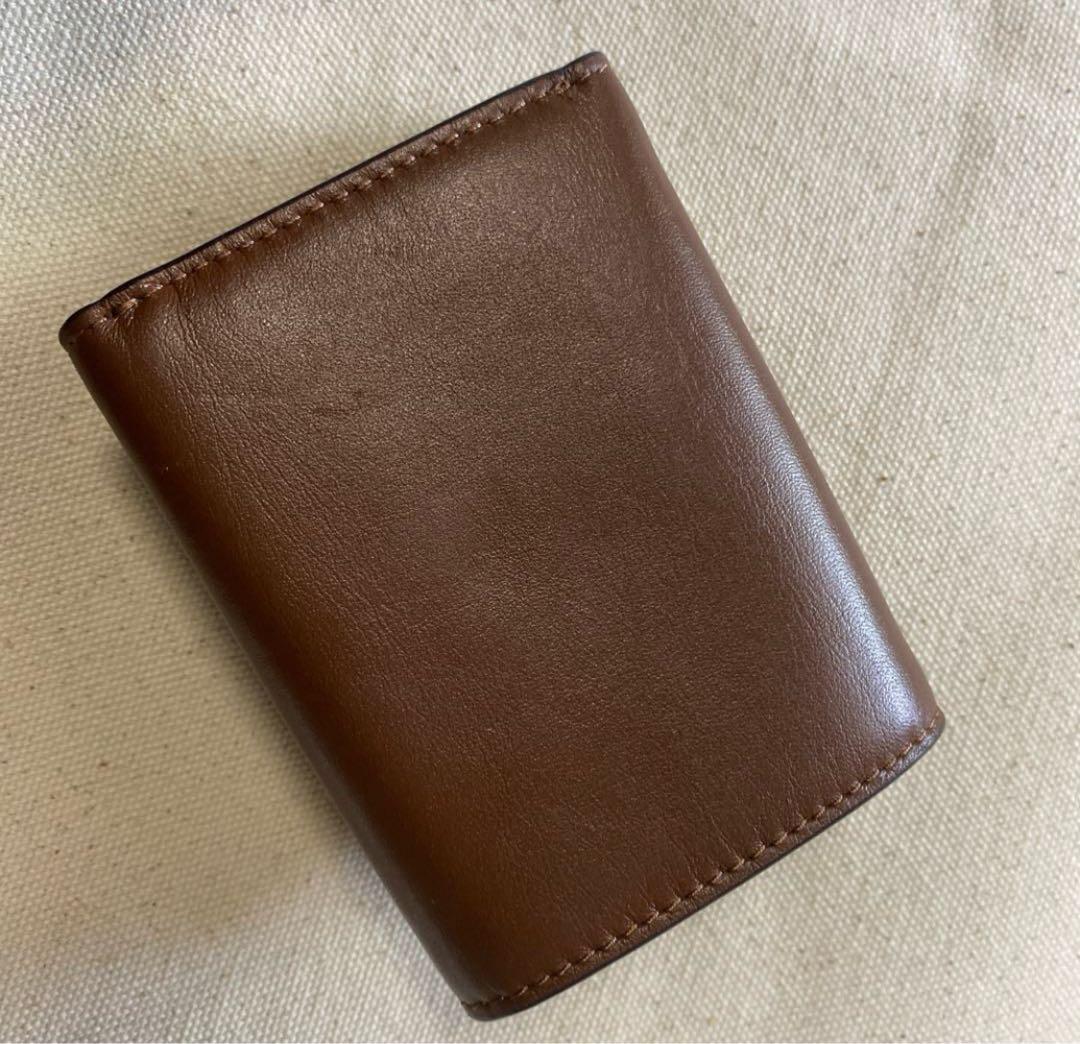 【新品】coach ＊ 三つ折り財布 ブラウン