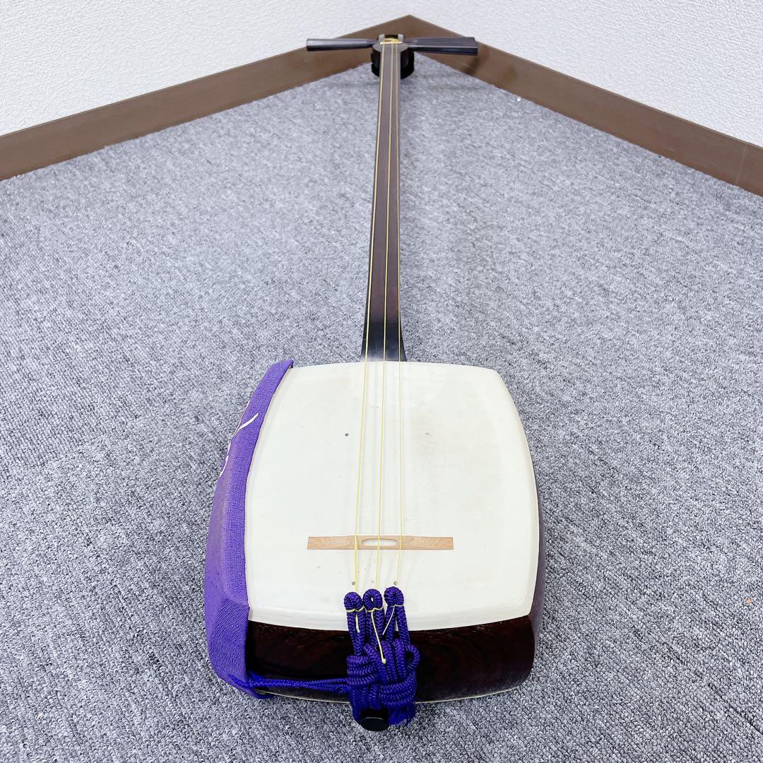 三味線 細棹 金細 トチ入り紅木 子持ち綾杉胴 東さわり ２本溝 和楽器