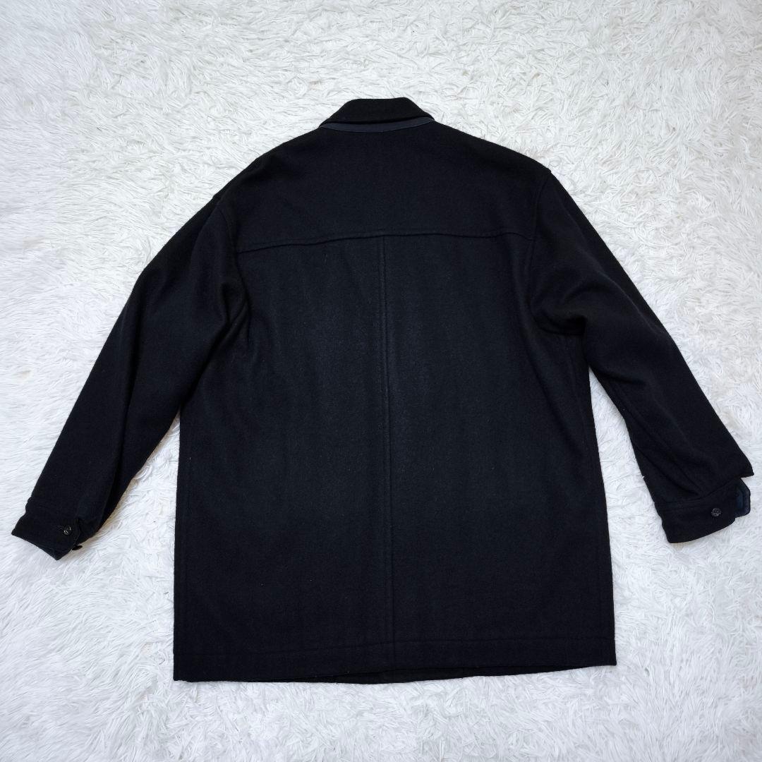 【美品】コムデギャルソン オム オーバーサイズジップポケットチェスターコート黒