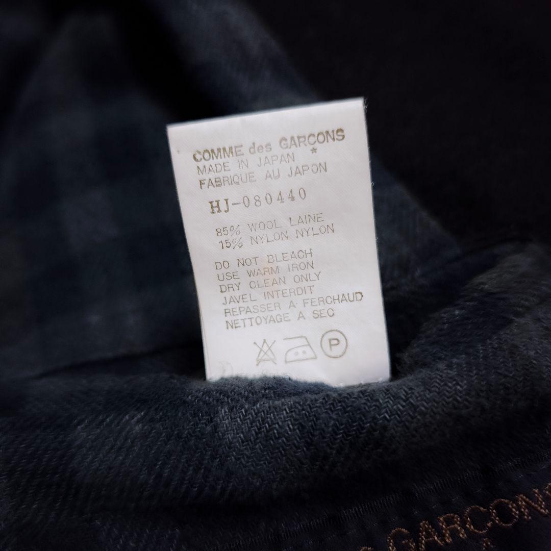 【美品】コムデギャルソン オム オーバーサイズジップポケットチェスターコート黒