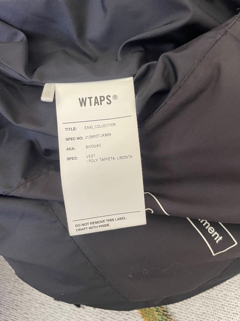 21AW WTAPS BIVOUAC VEST BLACK M ダブルタップス