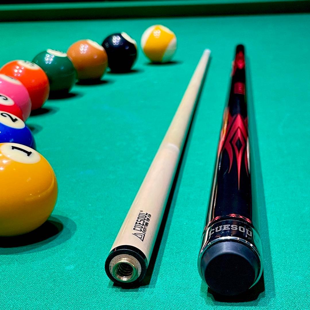 【美品】CUESOUL ビリヤードキュー 赤色 19oz 11.5mm