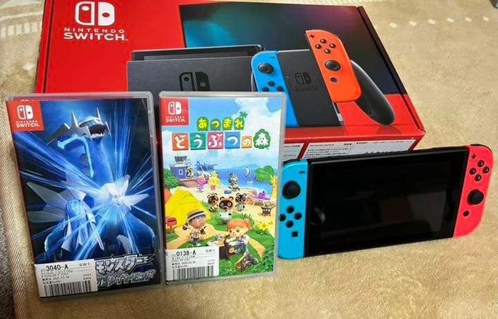 Switch 本体付属品全て有 カセット3枚 リングフィット付き