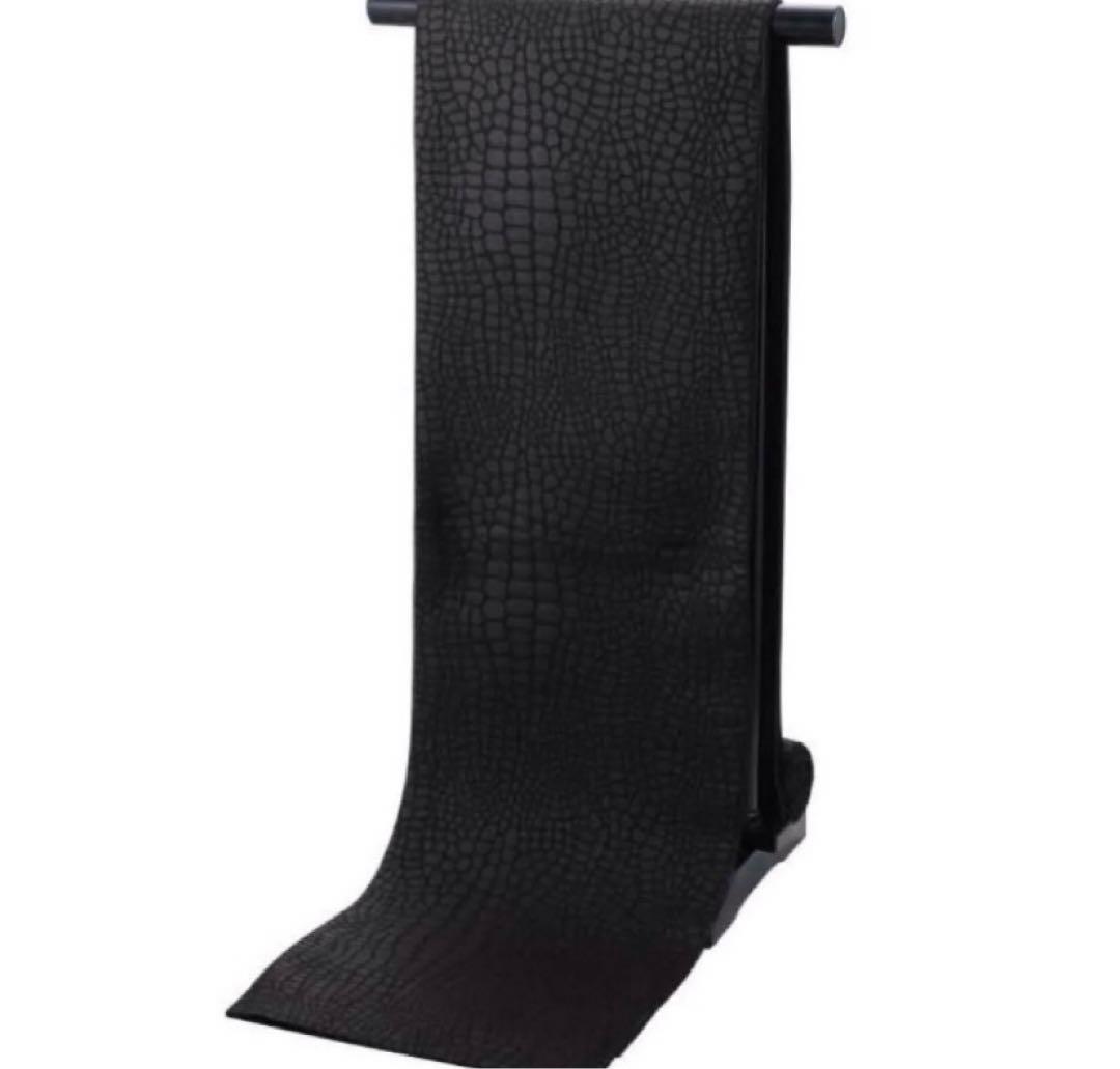 振袖フルセット　地紋　成人式　色無地振袖　赤　　黒　正絹　振袖6点セット