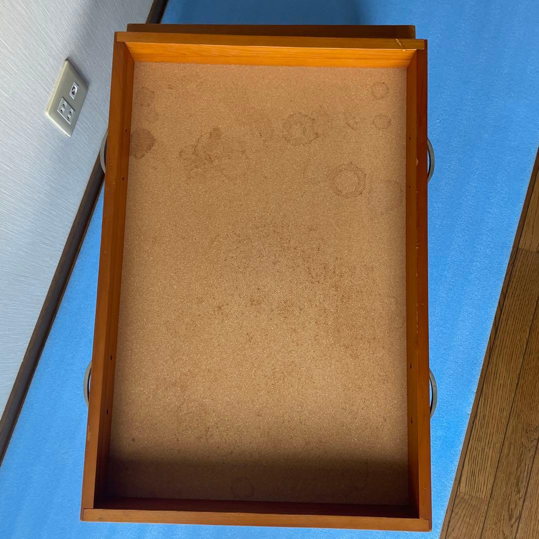 コレクションテーブル　ディスプレイテーブル ローテーブル　ガラス　天板　引出し付