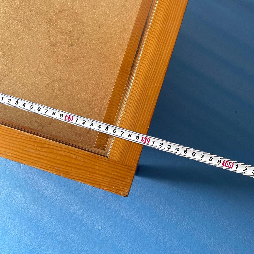 コレクションテーブル　ディスプレイテーブル ローテーブル　ガラス　天板　引出し付