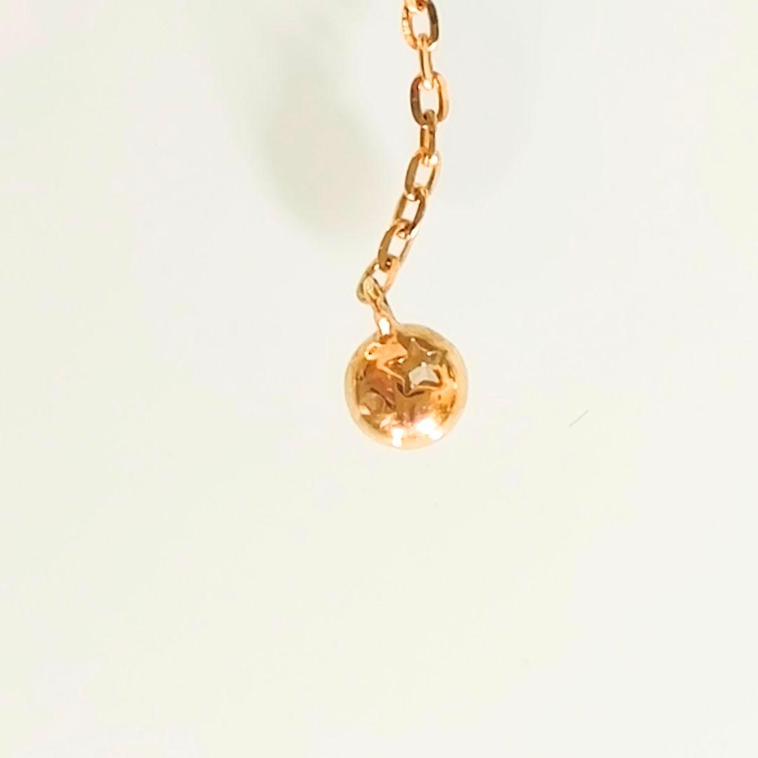 スタージュエリー　K10　ヘリンボーン　ムーンセッティング　ダイヤ　ネックレス