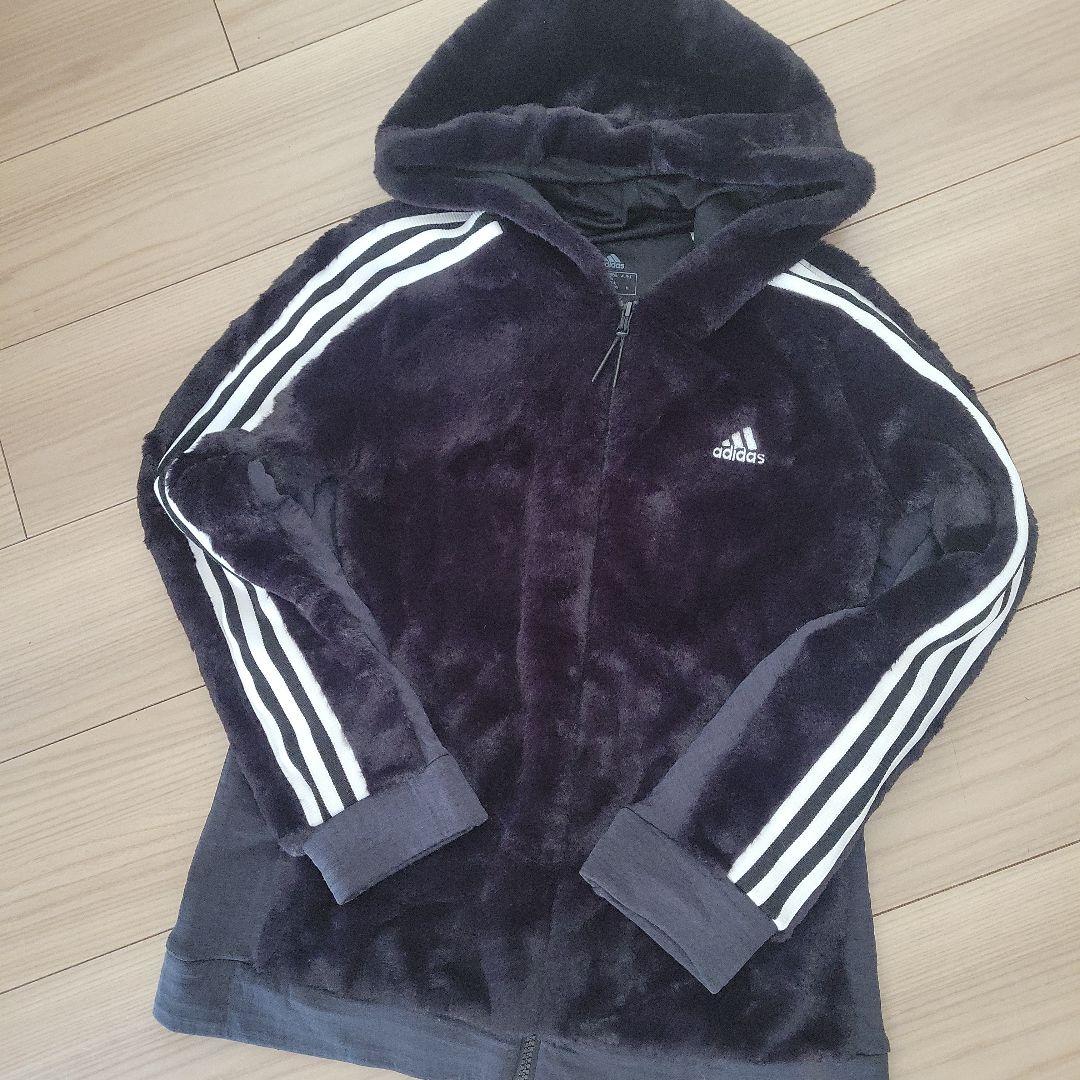 最終お値下げ早い者勝ち！adidaふわもこフリースブルゾン＆スカート ✨Mサイズ